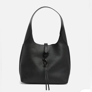 Rebecca Minkoff Elegant Black Leather Shoulder Bag